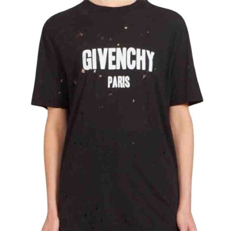 givenchy hole shirt|Givenchy t shirt euro.